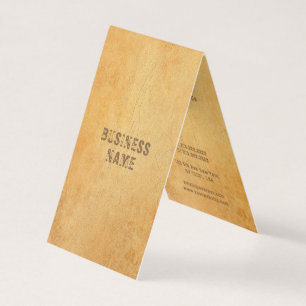 Carte De Visite Texte en détresse, aspect papier ancien nostalgiqu