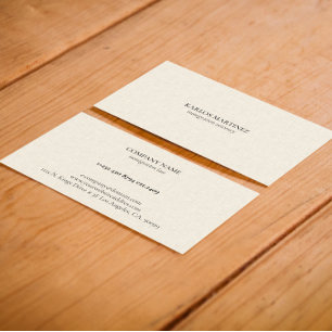 Carte De Visite Texte Noir Sur Fond De Lin Beige Avocat En Immigra