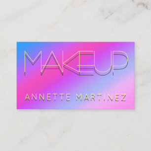 Carte De Visite Texte ombragé par néon sur la surface brillante