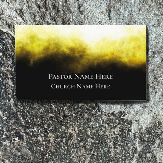 Carte De Visite Texte personnalisé Christian Church Pastor Personn