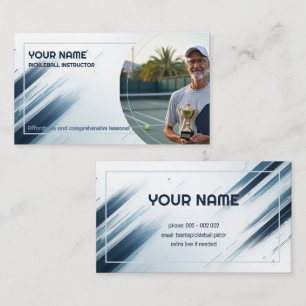 Carte De Visite Texte personnalisé & Crédibilité du court de photo