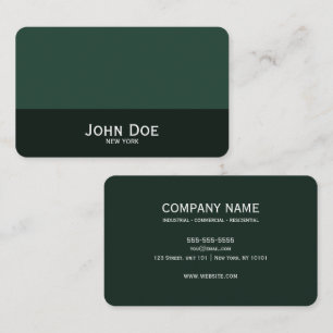 Carte De Visite TEXTE PERSONNALISÉ - Créez votre propre minimalist
