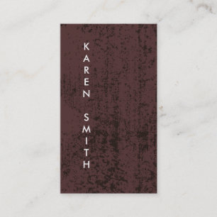 Carte De Visite Texte vertical Style moderne Grunge
