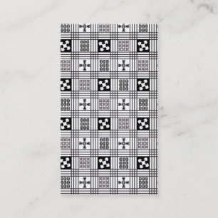 Carte De Visite Textile d'Afrique occidentale d'Adinkra