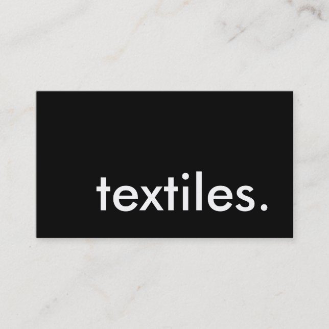 Carte De Visite textiles. (Devant)