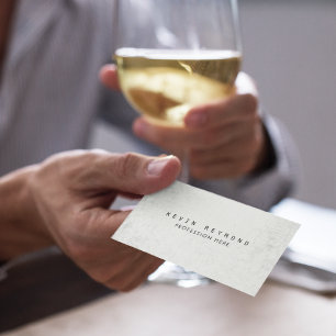 Carte De Visite texture âgée blanc professionnel élégant