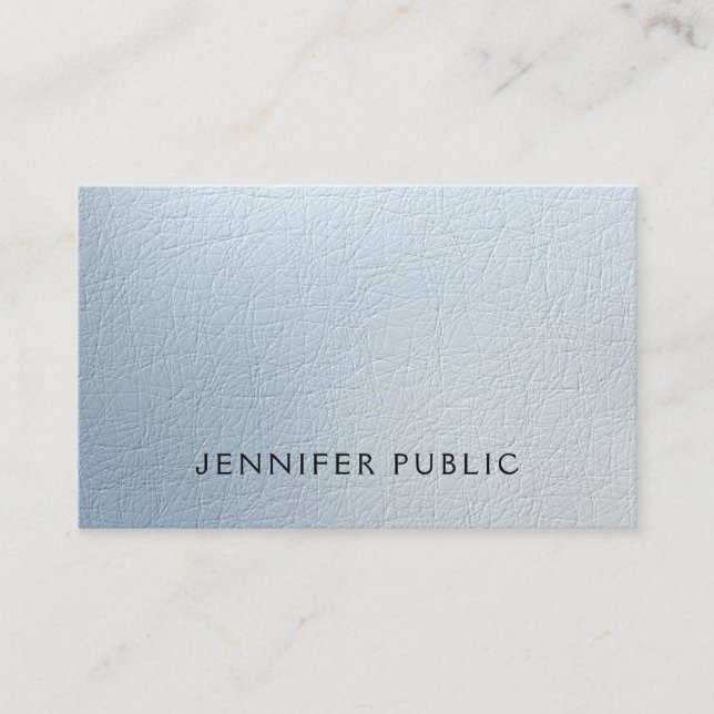 Carte De Visite Texture attrayante Look Glam Moderne Plain Luxe (Devant)