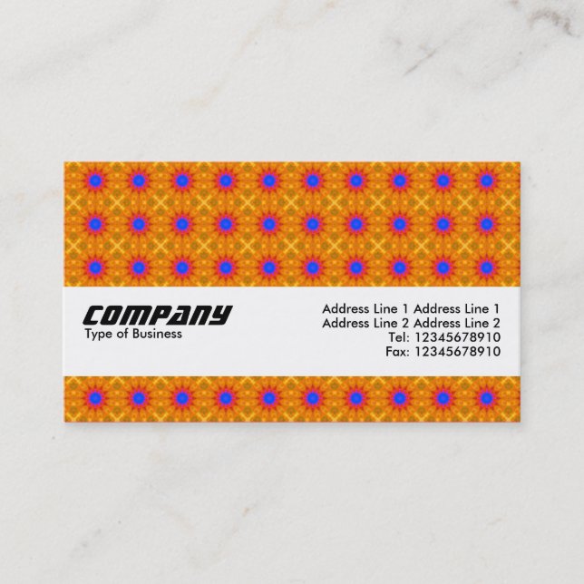 Carte De Visite Texture Band - Orange Écœurant (Devant)