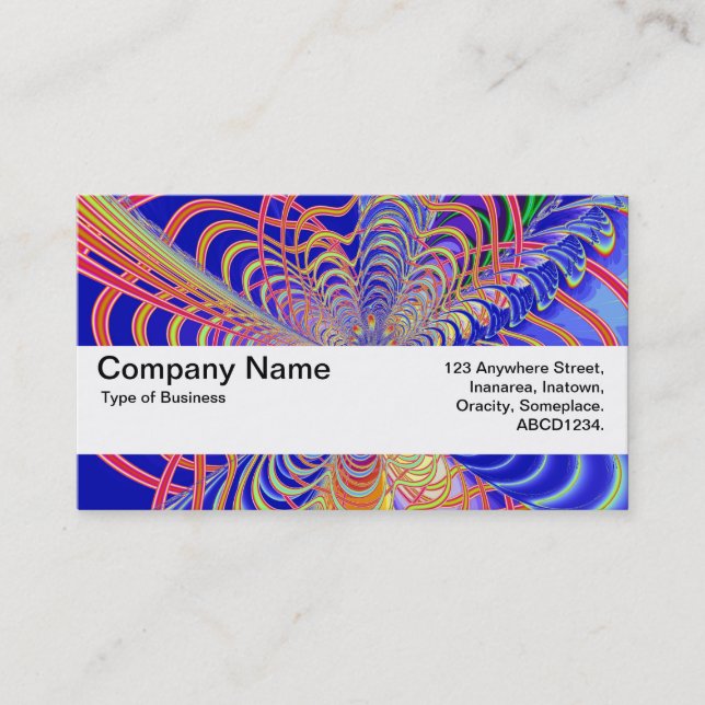 Carte De Visite Texture Band V2 - Abstrait Fractal 061012d (Devant)