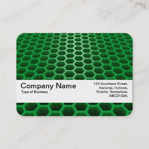 Carte De Visite Texture Band V2 - Perspective Nid d'Abeille Vert