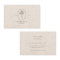 Carte de visite texturé beige minimal