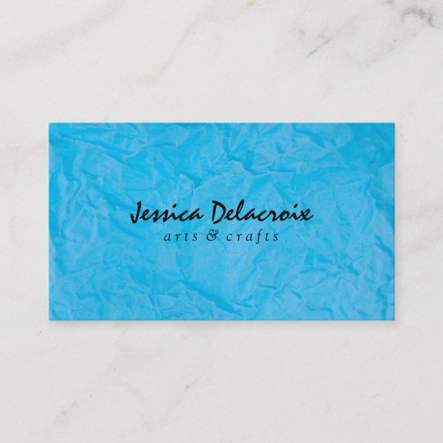Carte De Visite Texture | Bleu (Devant)