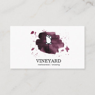 Carte De Visite Texture Brosse Expressive / Rose