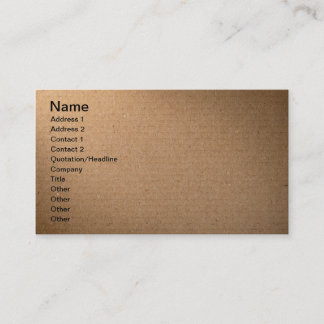 Carte De Visite Texture Brown de carton pour l'arrière - plan