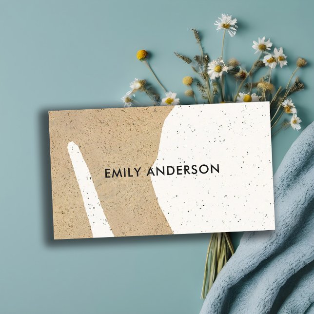 CARTE DE VISITE TEXTURE CÉRAMIQUE MODERNE ABSTRAITE GÉOMÉTRIQUE (Créateur téléchargé)