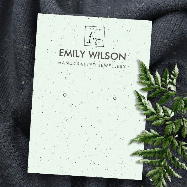 CARTE DE VISITE TEXTURE CÉRAMIQUE VERTE À LA MINTE RECEVOIR AFFICH (Créateur téléchargé)