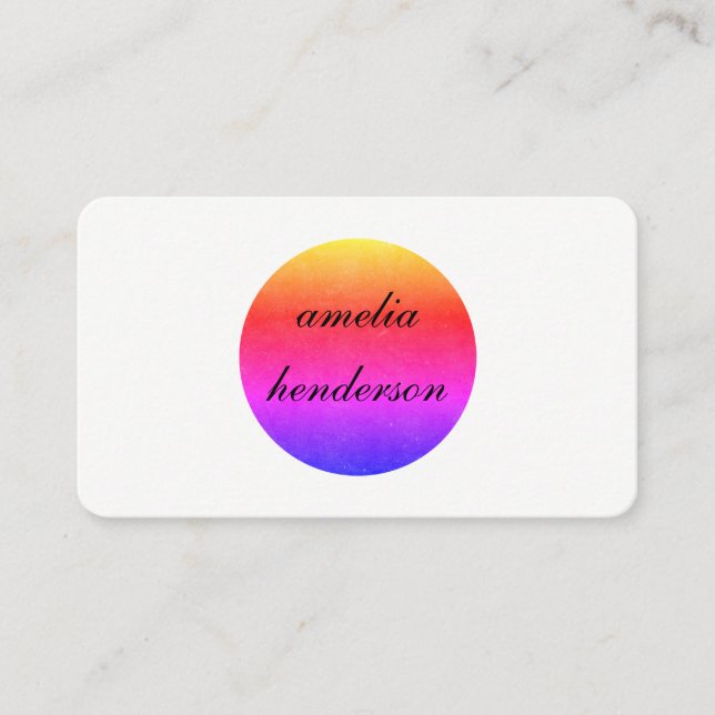 Carte De Visite texture chic minimaliste (Devant)