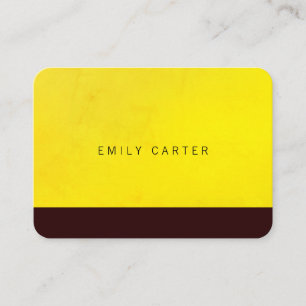Carte De Visite Texture Coloré Minimaliste et Garniture Noire