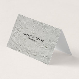 Carte De Visite Texture de mur gris professionnel minimaliste uni