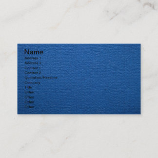 Carte De Visite Texture de papier bleu pour l'arrière - plan