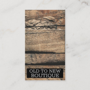 Carte De Visite Texture de planche en bois rustique marron vieux