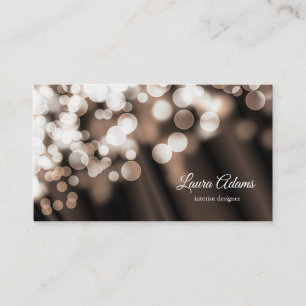 Carte De Visite Texture de soie de style de Bokeh. Texte