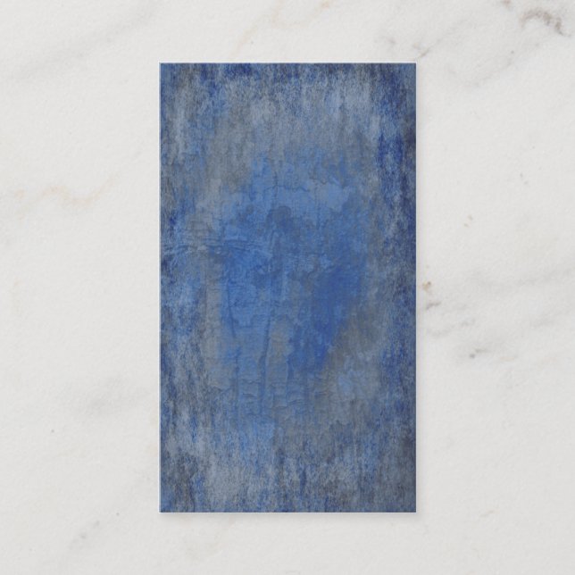 Carte De Visite Texture d'écorce bleue profonde (Devant)