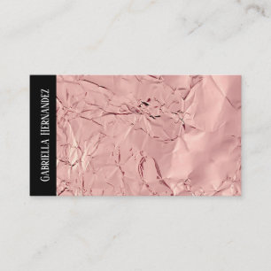 Carte De Visite Texture d'huile rose + noir