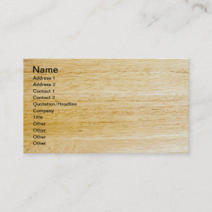 Carte De Visite texture du bois Hevea
