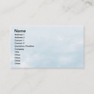 Carte De Visite Texture du ciel - bleu