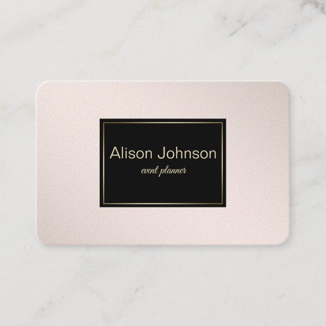 Carte De Visite Texture élégante de gradient de rose en pastel (Devant)