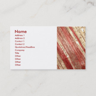Carte De Visite Texture en bois