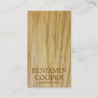 Carte De Visite Texture en bois - style E