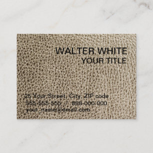 Carte De Visite Texture en cuir