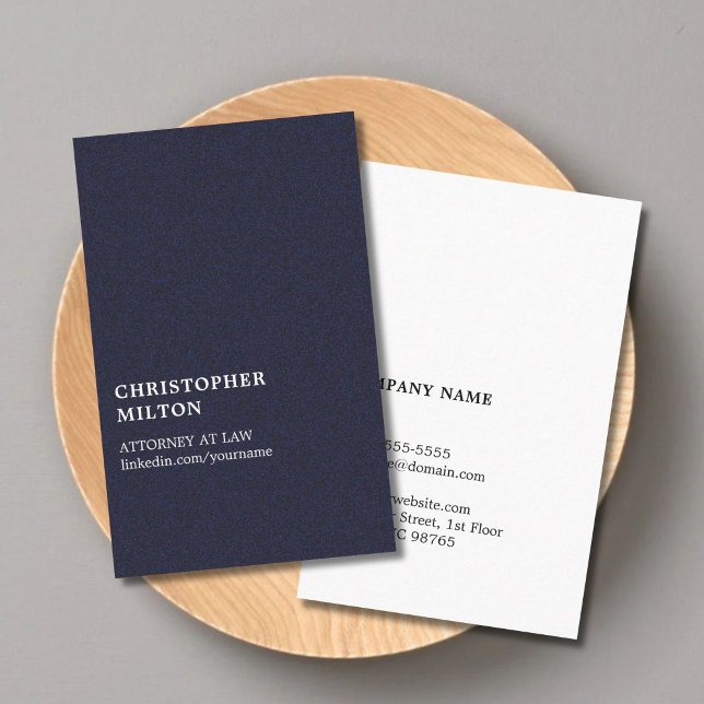 Carte De Visite Texture épurée minimaliste Consultant bleu (Créateur téléchargé)