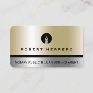 Carte De Visite Texture fausse métallique or et argent