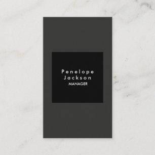 Carte De Visite Texture Gris Moderne Plain Professionnel Design
