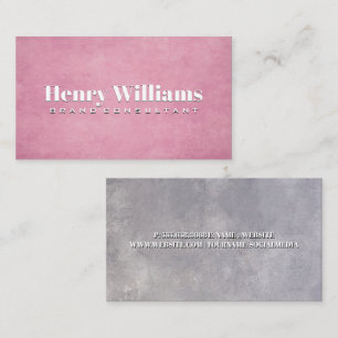 Carte De Visite Texture Gris Rose