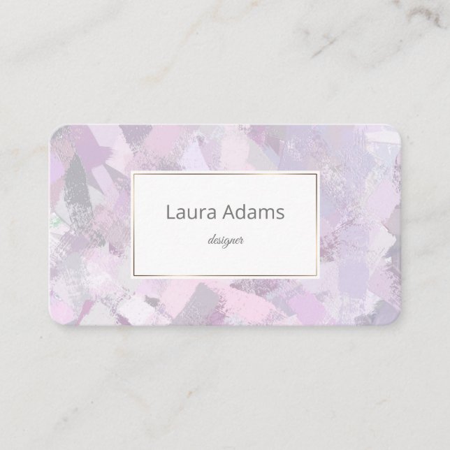 Carte De Visite Texture impétueuse de courses (Devant)