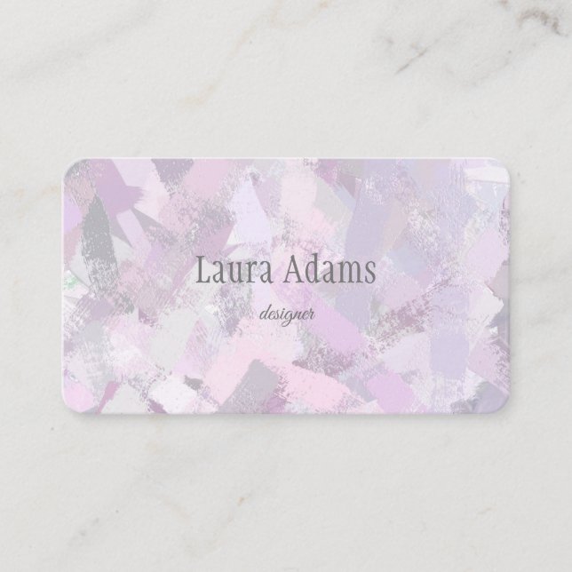 Carte De Visite Texture impétueuse de courses (Devant)