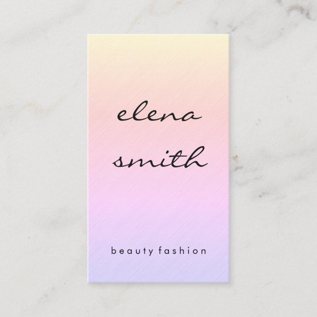 Carte De Visite Texture minimaliste chic (Devant)