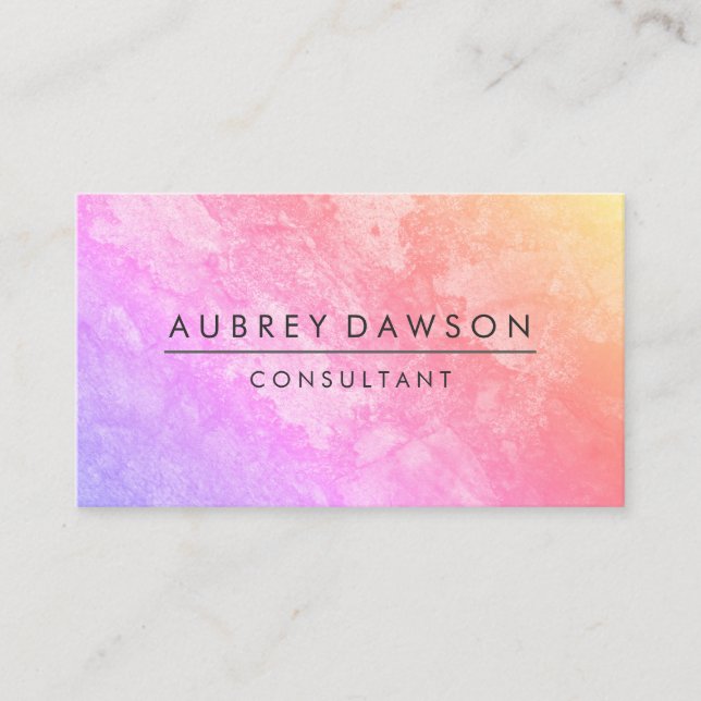 Carte De Visite Texture minimaliste moderne de granulation (Devant)