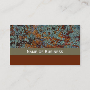 Carte De Visite Texture moderne de pierre de lichen