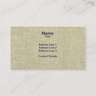 Carte De Visite Texture naturelle balayée de toile de toile