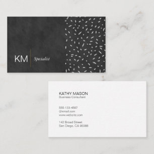 Carte De Visite Texture Noir   Simple   Motifs Artistiques