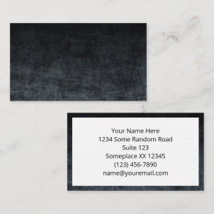 Carte De Visite Texture Ombrée Grunge Noir et Gris