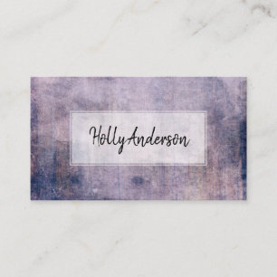 Carte De Visite Texture rustique grunge en pourpre et noir en détr
