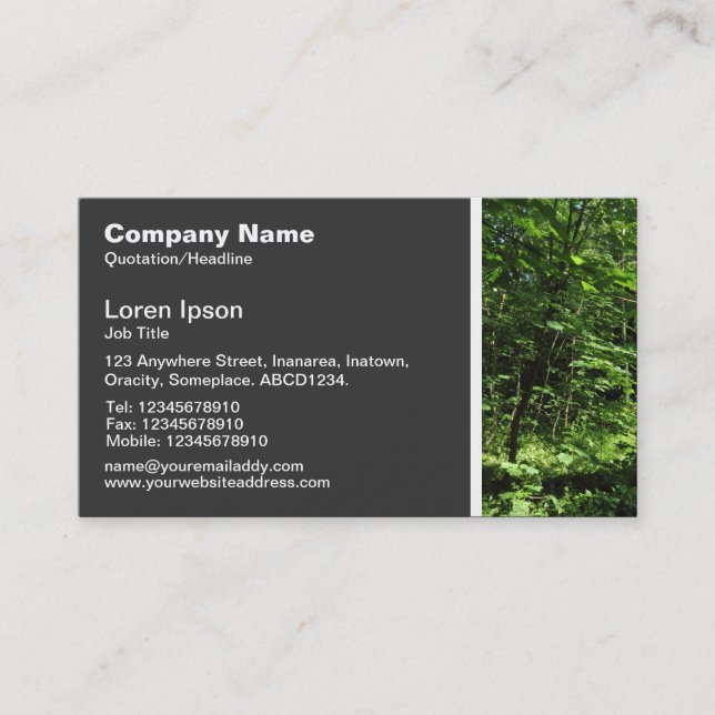 Carte De Visite Texture Ton - Bois (Devant)