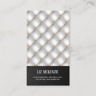 Carte De Visite Texture Tufted de luxe