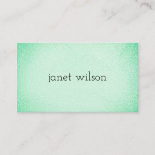 Carte De Visite texture verte chic simple et minimaliste